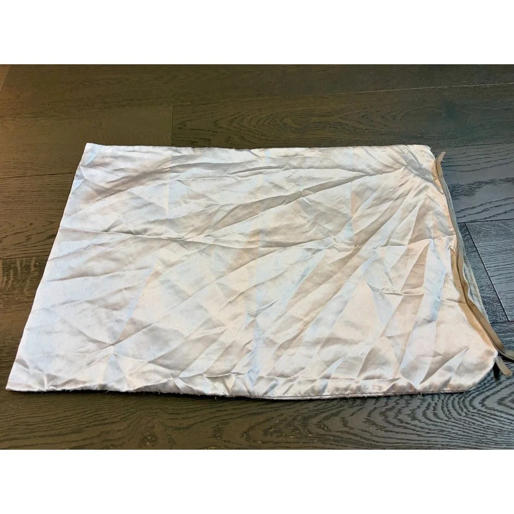 Satin Fabric Pillowcase dark gray standard